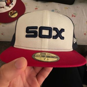 Custom New Era 59fifty White Sox hat